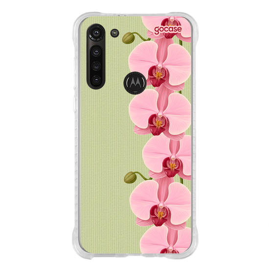 Capinha para celular  Pink and Green Orchids