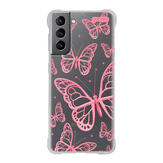 Capinha para celular  Pink Butterflies