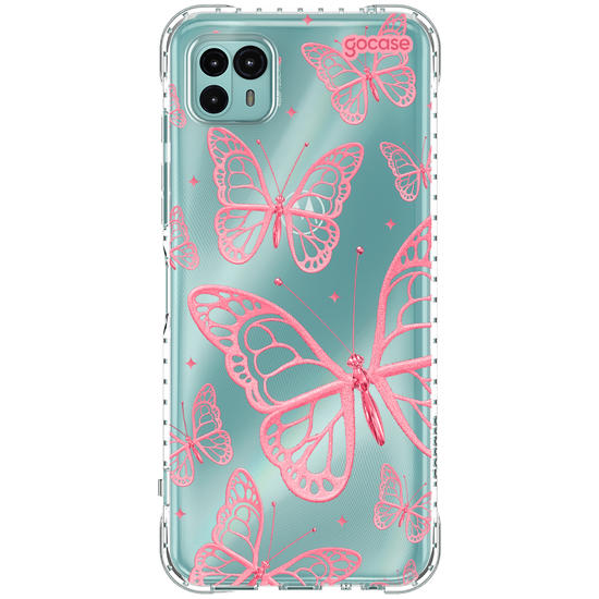 Capinha para celular  Pink Butterflies