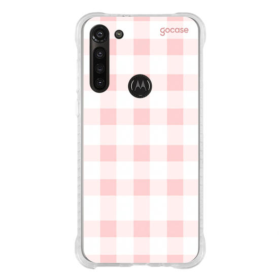 Capinha para celular  Pink Checkered Pattern