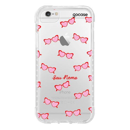Capinha para celular Pink Glasses