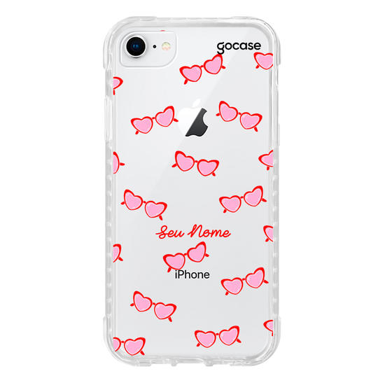 Capinha para celular Pink Glasses
