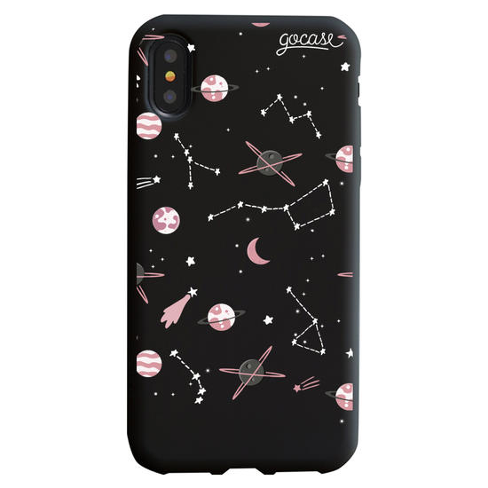 Black Case - Pink Planets