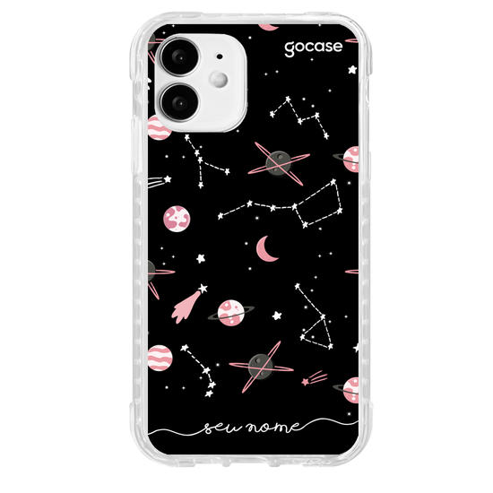 Capinha para celular Pink Planets