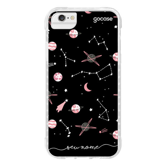 Capinha para celular Pink Planets