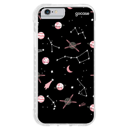 Capinha para celular Pink Planets