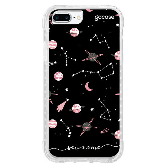 Capinha para celular Pink Planets