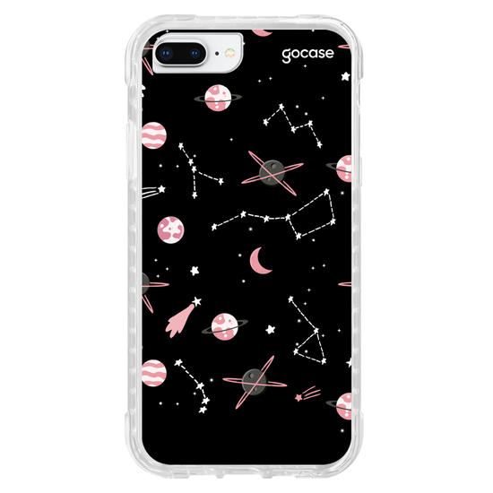 Capinha para celular Pink Planets