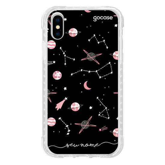Capinha para celular Pink Planets