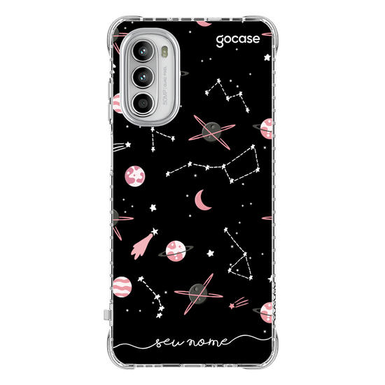 Capinha para celular Pink Planets