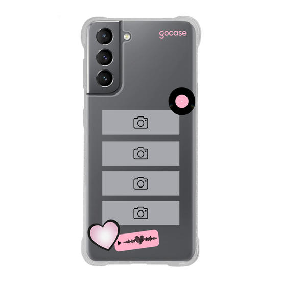 Capinha para celular  Pink Record