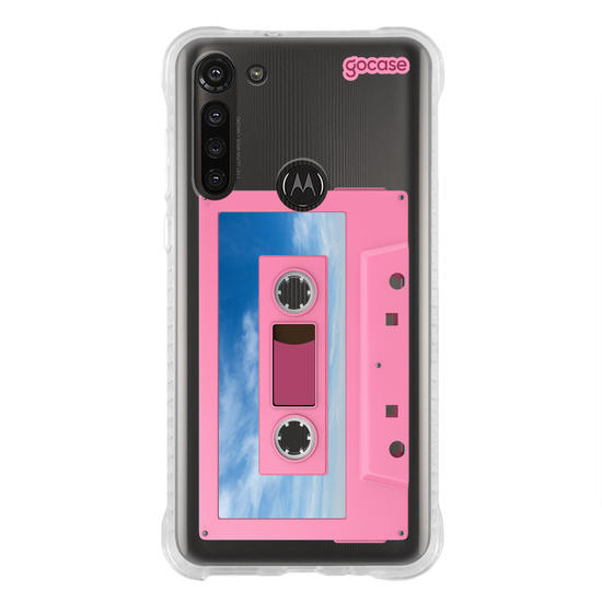 Capinha para celular  Pink Sky Cassette