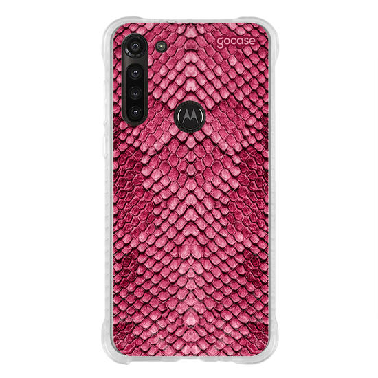 Capinha para celular Pink Snake Skin