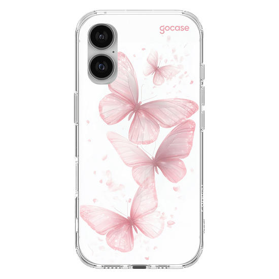 Capinha para celular  Pink Sparkle Butterflies