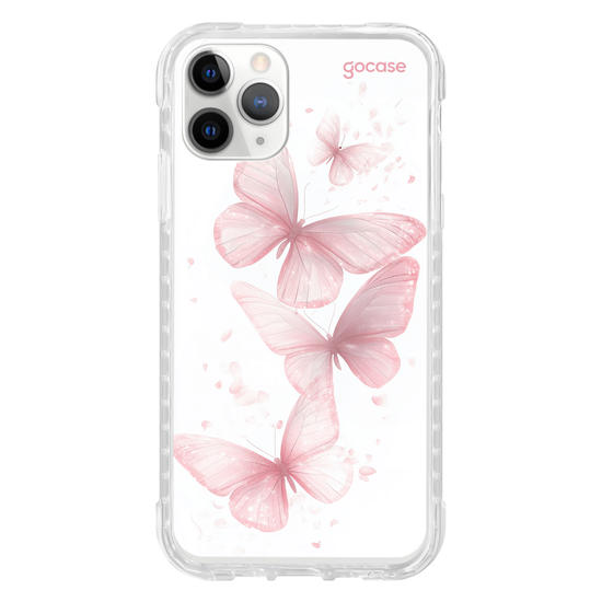 Capinha para celular  Pink Sparkle Butterflies