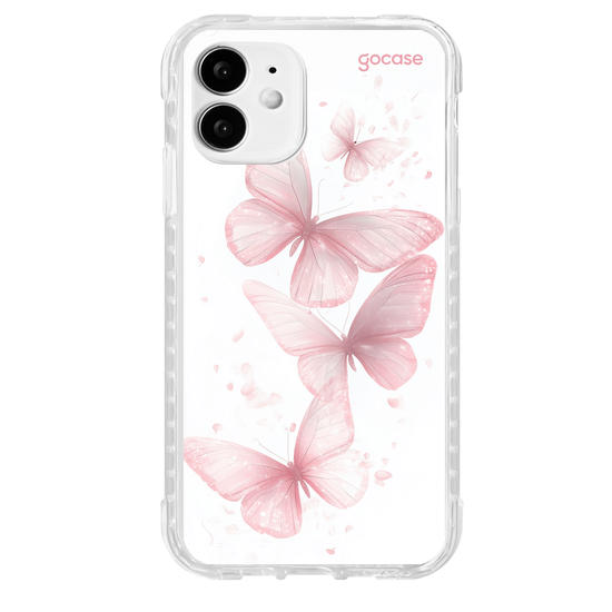 Capinha para celular  Pink Sparkle Butterflies