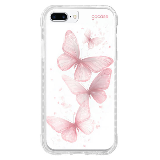 Capinha para celular  Pink Sparkle Butterflies