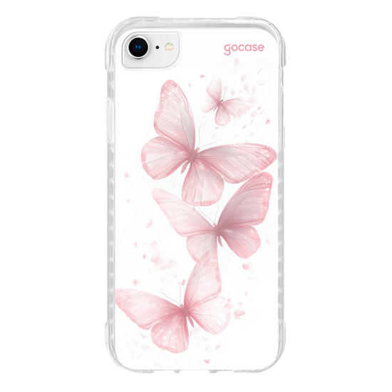 Capinha para celular  Pink Sparkle Butterflies