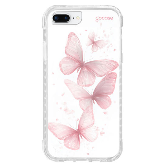 Capinha para celular  Pink Sparkle Butterflies