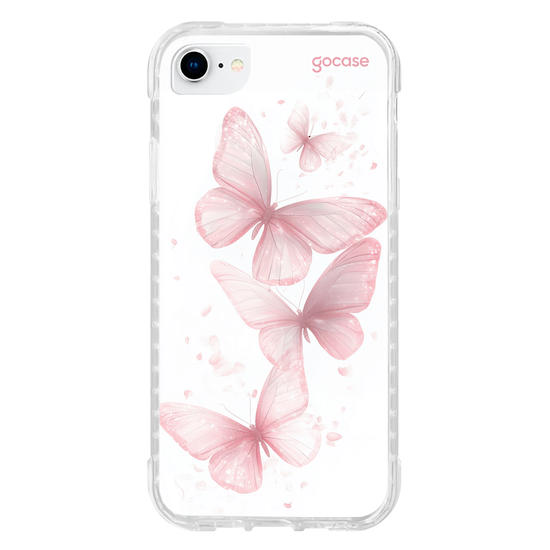 Capinha para celular  Pink Sparkle Butterflies