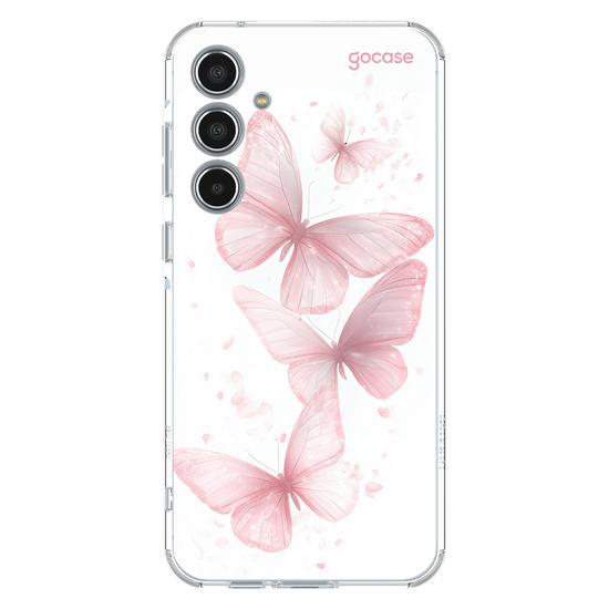 Capinha para celular  Pink Sparkle Butterflies