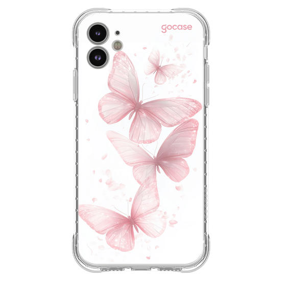 Capinha para celular  Pink Sparkle Butterflies
