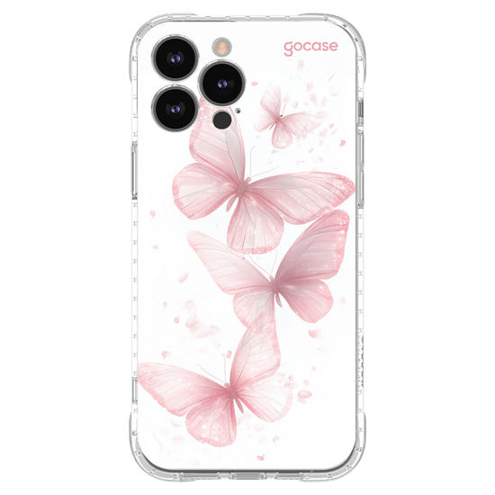 Capinha para celular  Pink Sparkle Butterflies