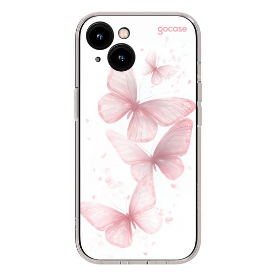 Capinha para celular  Pink Sparkle Butterflies