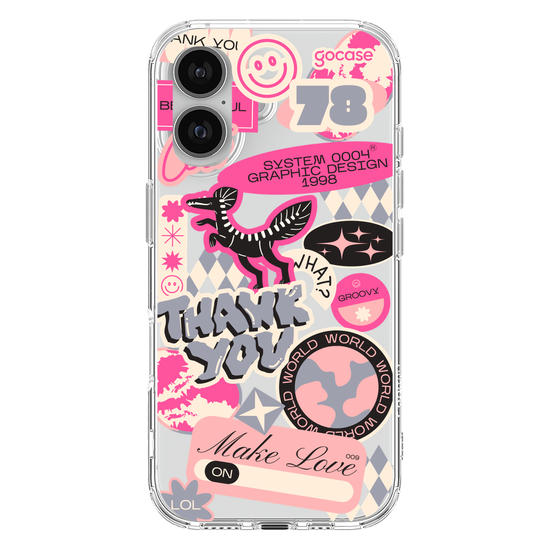 Capinha para celular  Pink Street Stickers