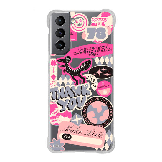 Capinha para celular  Pink Street Stickers