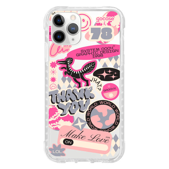 Capinha para celular  Pink Street Stickers