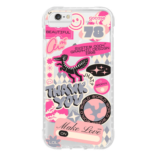 Capinha para celular  Pink Street Stickers