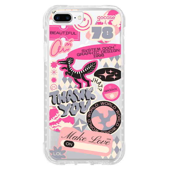 Capinha para celular  Pink Street Stickers