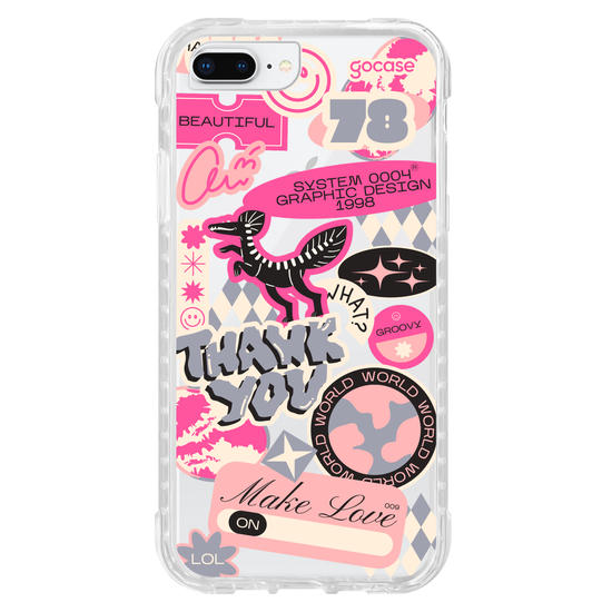 Capinha para celular  Pink Street Stickers