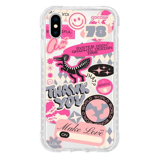 Capinha para celular  Pink Street Stickers