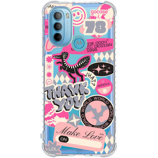 Capinha para celular  Pink Street Stickers