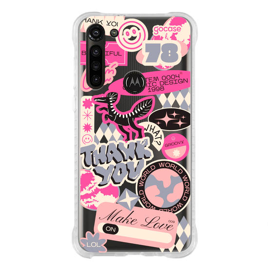 Capinha para celular  Pink Street Stickers