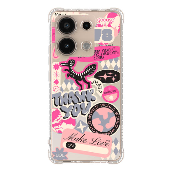 Capinha para celular  Pink Street Stickers