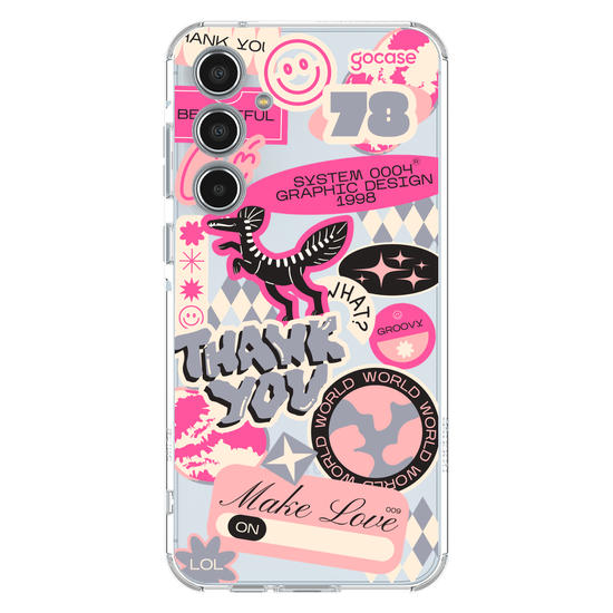 Capinha para celular  Pink Street Stickers