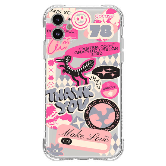 Capinha para celular  Pink Street Stickers