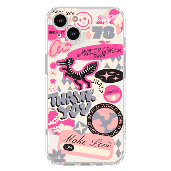 Capinha para celular  Pink Street Stickers