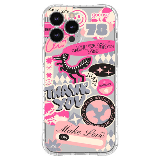 Capinha para celular  Pink Street Stickers