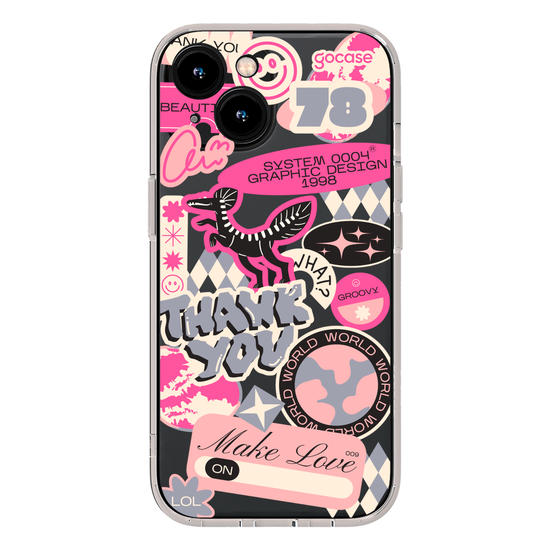 Capinha para celular  Pink Street Stickers