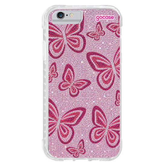 Capinha para celular  Pink Summer Butterflies