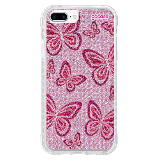 Capinha para celular  Pink Summer Butterflies