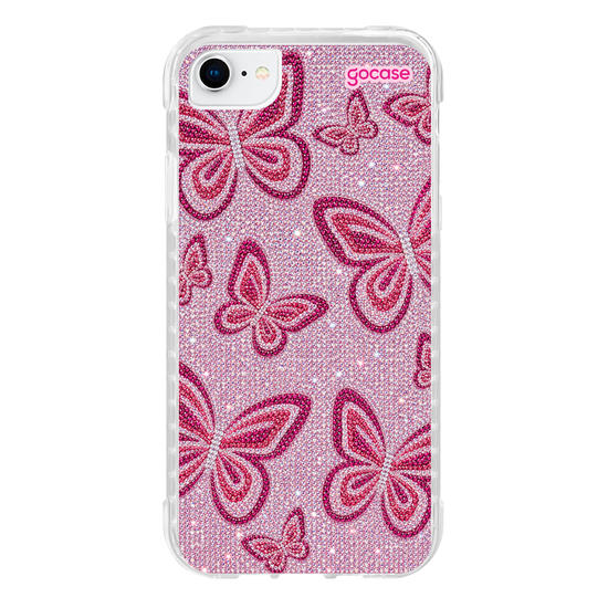 Capinha para celular  Pink Summer Butterflies