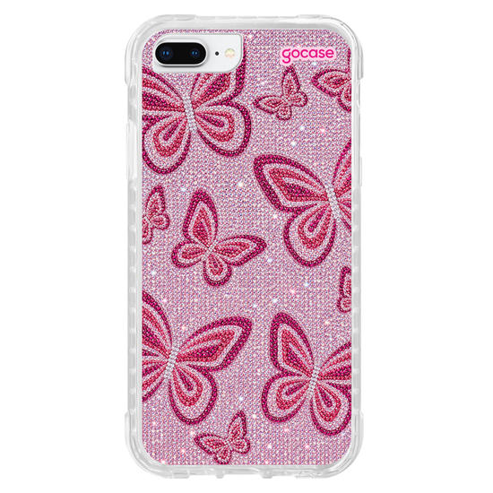 Capinha para celular  Pink Summer Butterflies