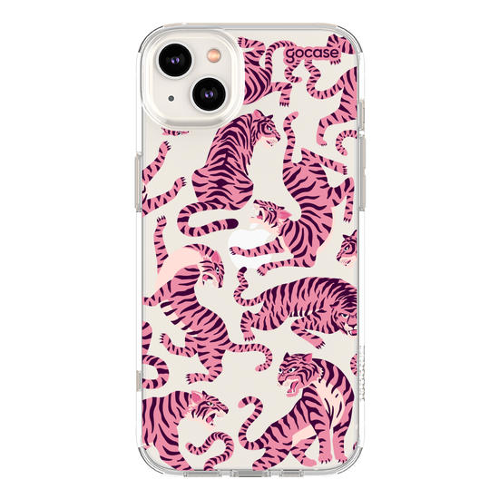 Capinha para celular  Pink Tigers Pattern