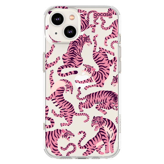 Capinha para celular  Pink Tigers Pattern