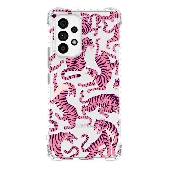 Capinha para celular  Pink Tigers Pattern